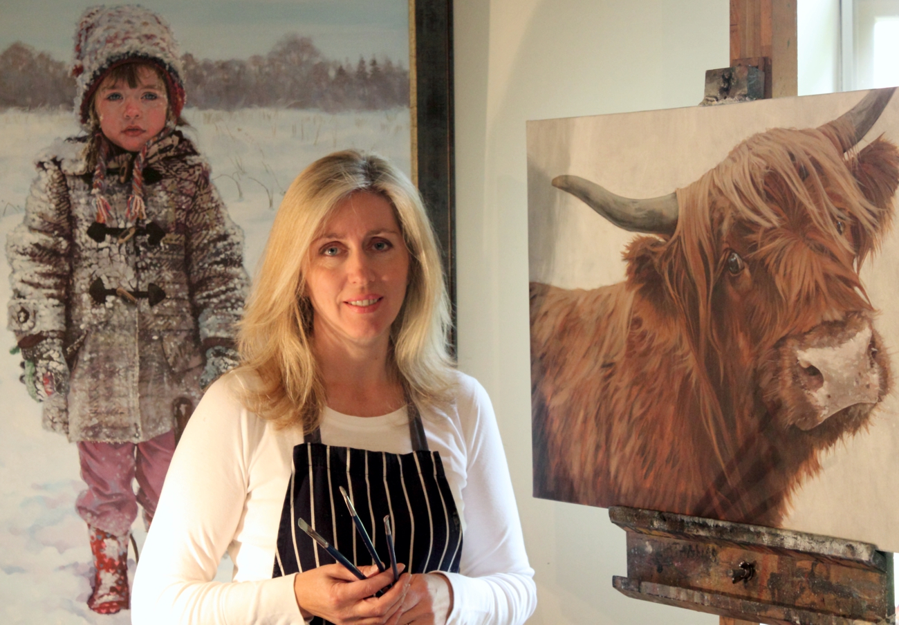 Fiona in her studio